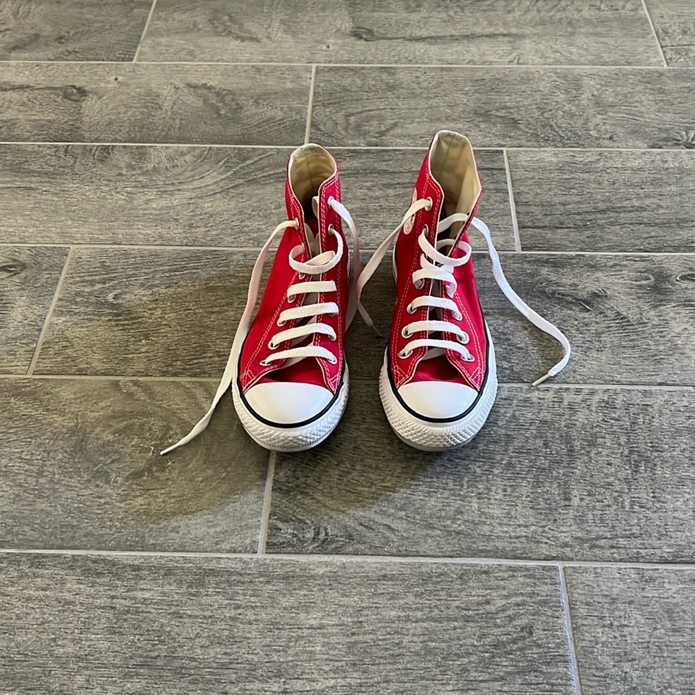 Converse Unisex's Converse Chuck Taylor All Star Hi Basketball Shoes 6 (Red)